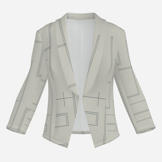 Codeform-Women's Blazer Jacket Slim Fit-No Button